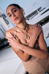 Pietre Collection 21K Gold No-Ma-Do'S Citrine Small Link Necklace - Nado's Jewellery