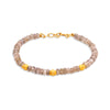 Pietre Collection Precious Stones 21K Gold Beaded Bracelet (Ruby/Peridot Done) (Multi-Colour/Sapphire/Jade/Labradorite/Agate Remaining) - Nado's Jewellery