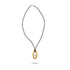 Pietre Collection 21K Gold No-Ma-Do'S Green Amethyst Large Link Necklace - Nado's Jewellery