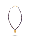 Perle Collection 21K Gold Neckalce With Abundant Coral Beads And Gold Fish Accents - Nado's Jewellery