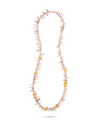 Perle Collection 21K Gold Neckalce With Abundant Coral Beads And Gold Fish Accents - Nado's Jewellery