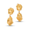 Noccioline Collection 21K Gold Chunky Nut Dangle Earrings - Nado's Jewellery