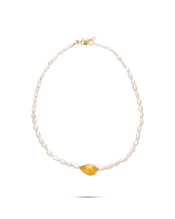 PERLE COLLECTION NECKLACE 18K GOLD CHOCKER PEARLS