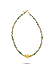  Mini Nado's 18K Gold Cardamom Multi-Color Choker