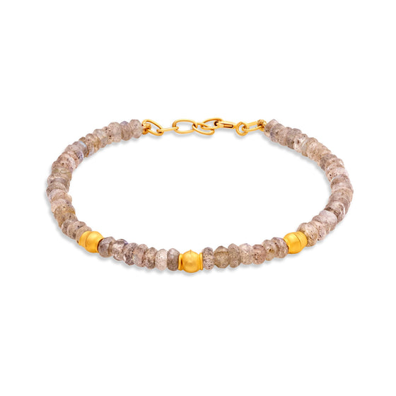 Pietre Collection Precious Stones 21K Gold Beaded Bracelet