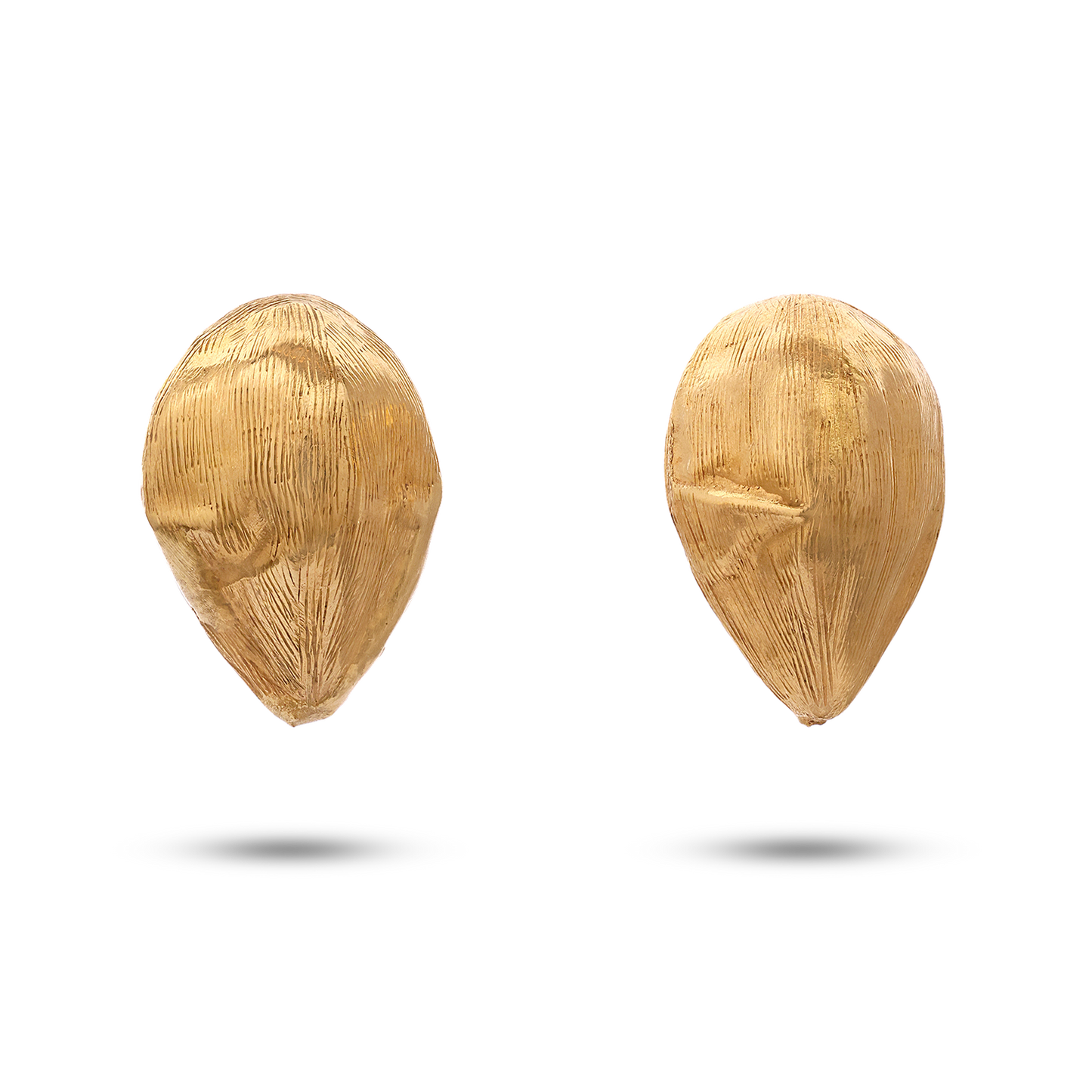 Tesoro Collection 21K Gold Piccolo Cardamom Earings - Nado's Jewellery