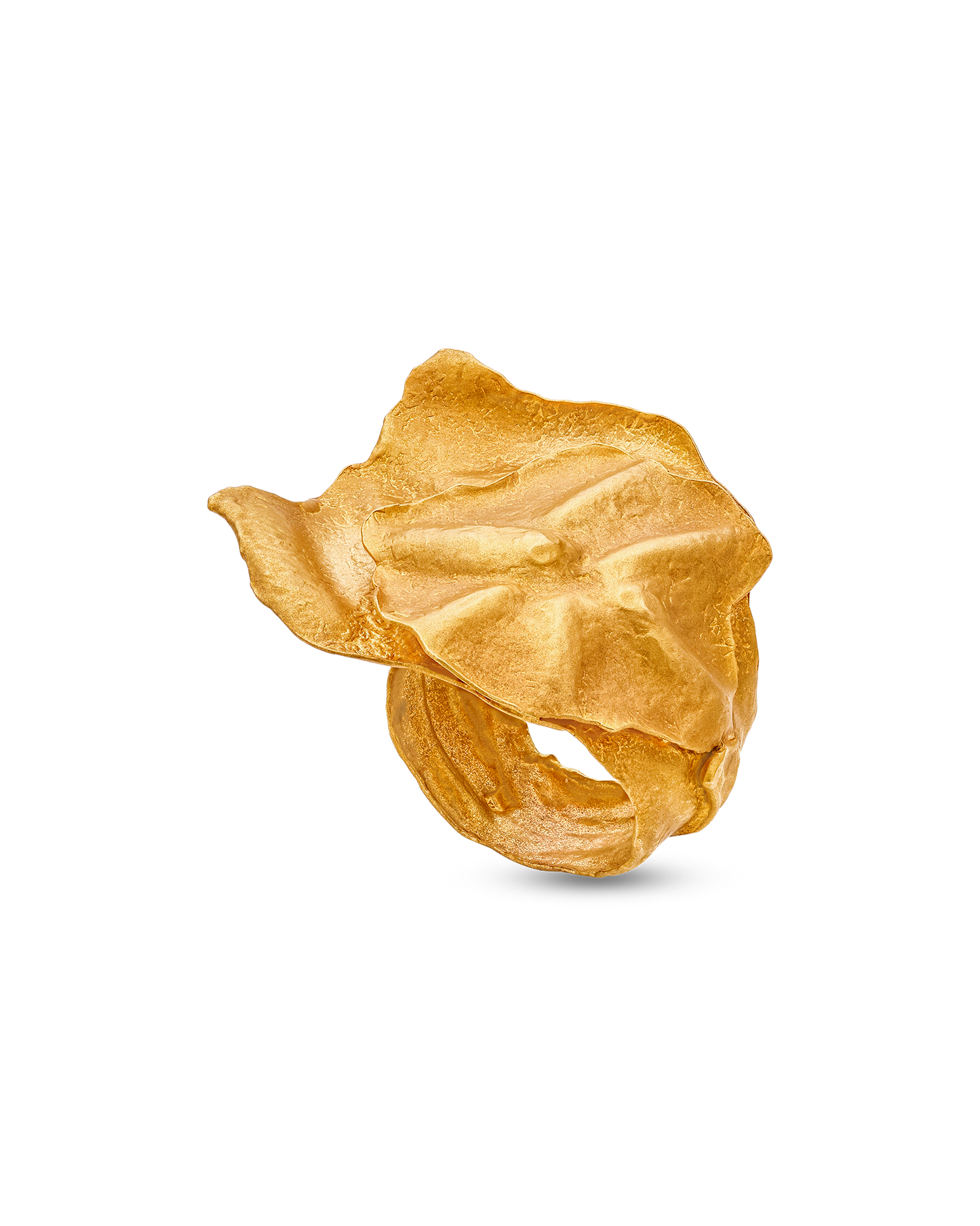Tesoro Collection 21K Gold Grande Foglie Ring - Nado's Jewellery