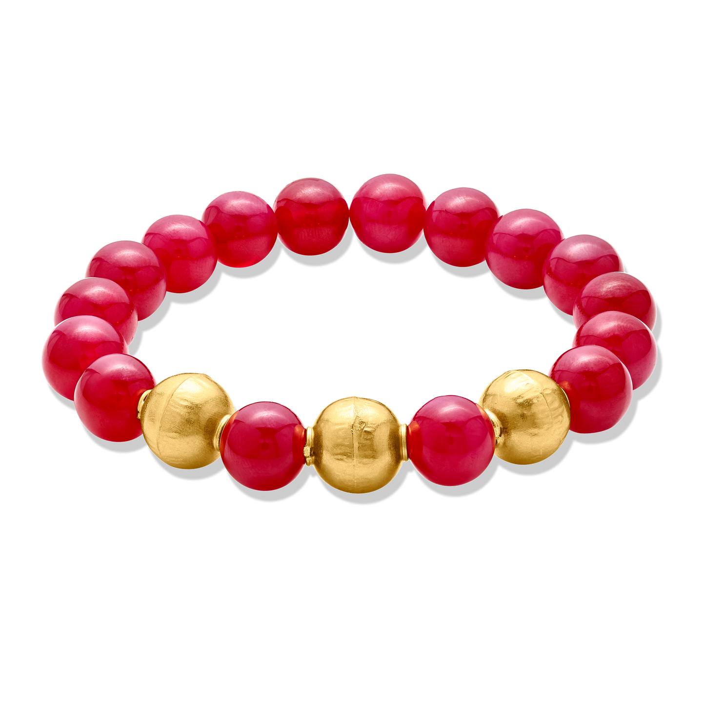 Pietre Collection Bracelet 21K Red And Gold Bracelet - Nado's Jewellery