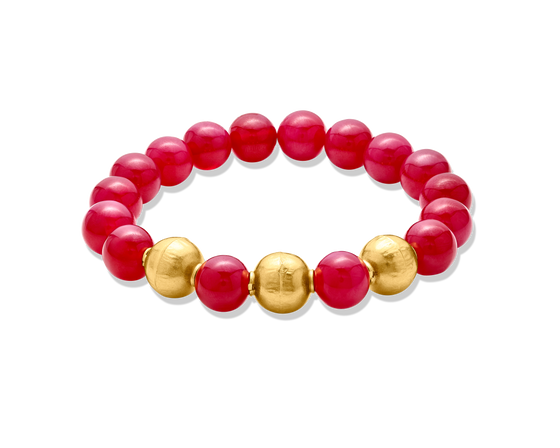 PIETRE COLLECTION BRACELET 21K RED AND GOLD BRACELET