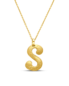  Tesoro Collection 18K Gold Letter Pendant