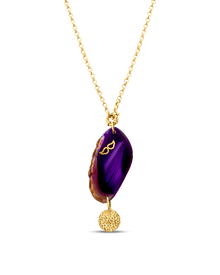  Pietre Collection 18K Gold Viola Amethyst Necklace