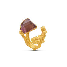  Pietre Collection 21 K Gold Disconnected Ruby Ring