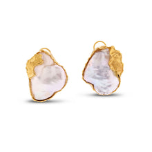  Perle Collection 21K Gold Floating Pearl Earrings