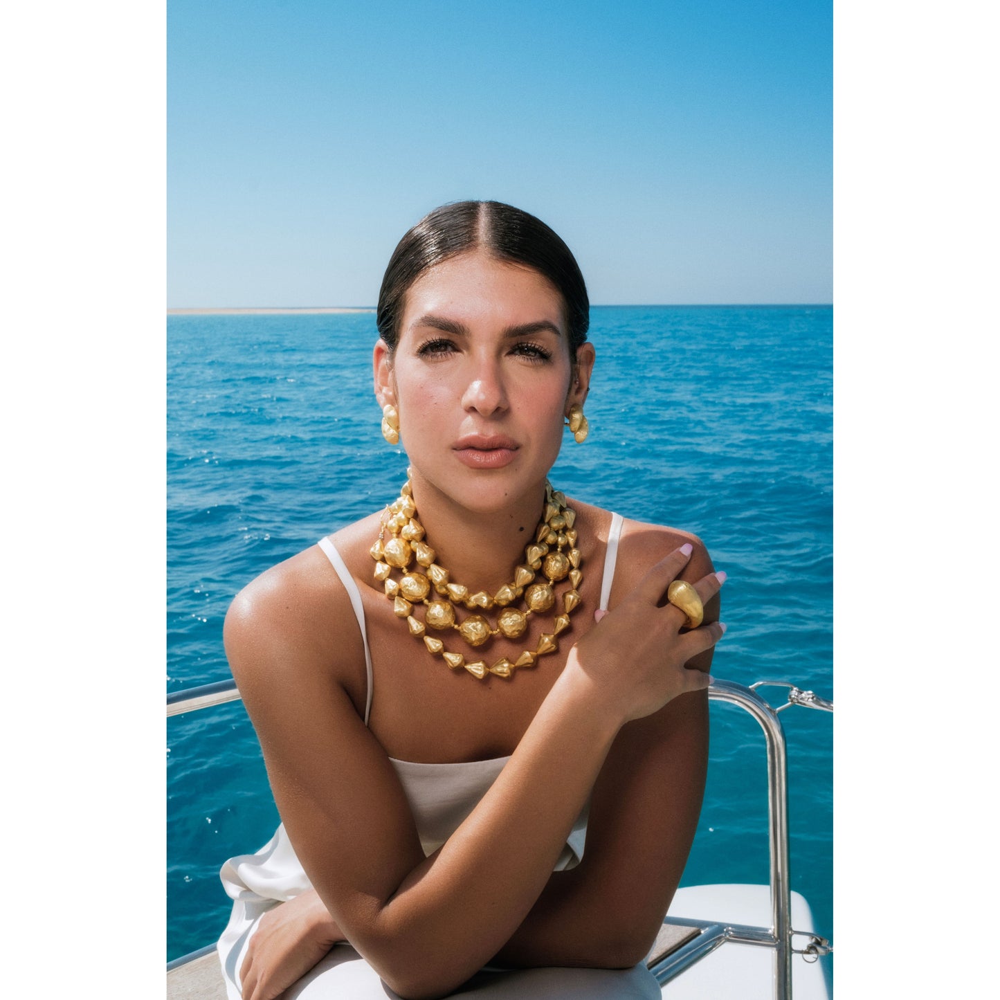 Tesoro Collection 21K Gold Irregular Round Piccola - Nado's Jewellery