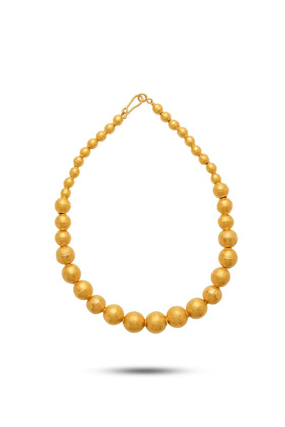 Tesoro Collection 21K Gold Media Pendenza Pearl Shaped Necklace