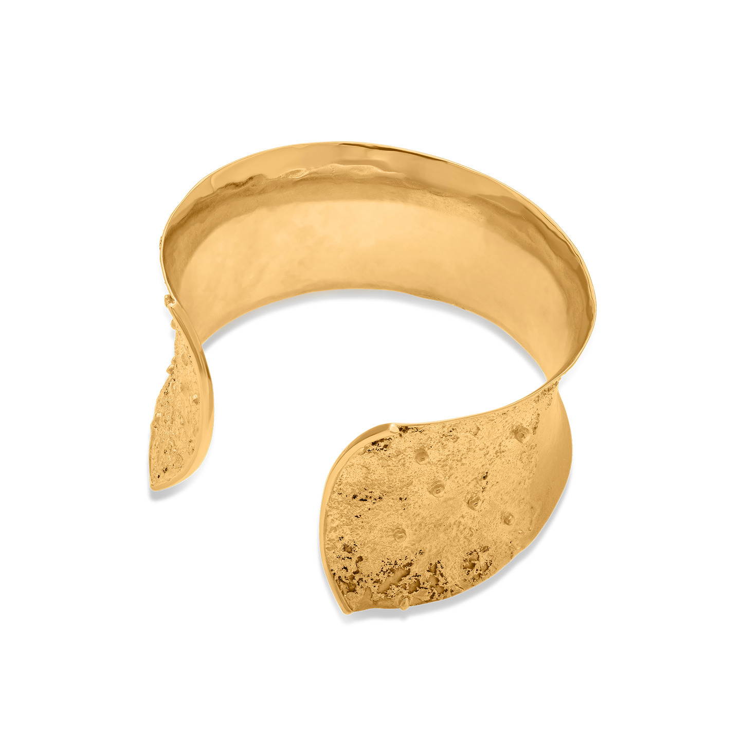 21K Gold Hammered Bangle Piccola - Nado's Jewellery