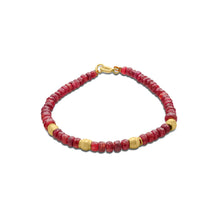  Pietre Collection Precious Stones 21K Gold Beaded Bracelet