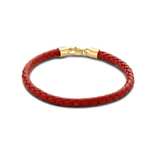  Terra Collection 18K Gold Braided Leather Bracelet Media