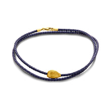  Terra Collection Nado's 18K Gold Cardamom-Leather Wrap Around Bracelet