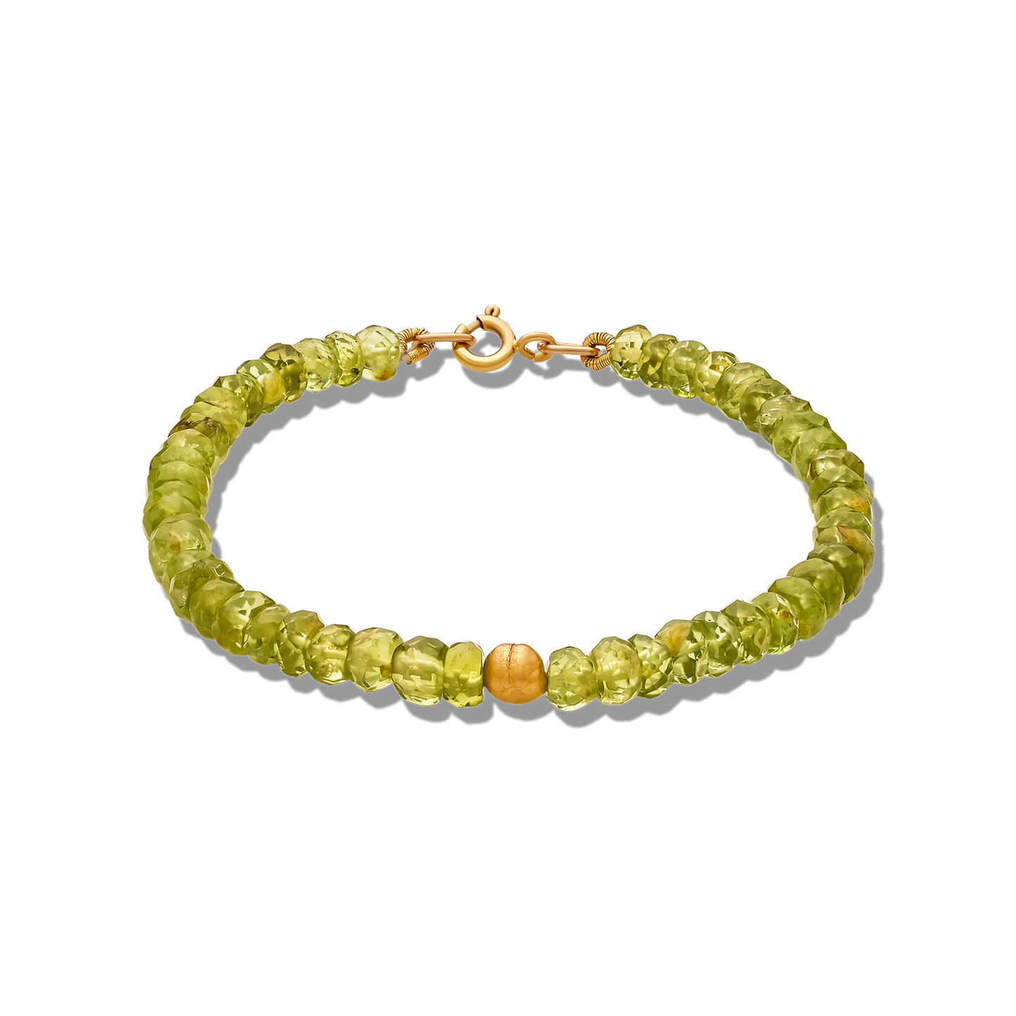 21K Jade Beaded Bracelet - Nado's Jewellery