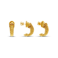  Tesoro Collection 18K Gold Horn Inspired Earrings