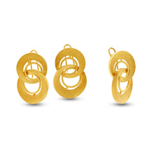  Tesoro Collection 21K Gold Double Loop Earrings