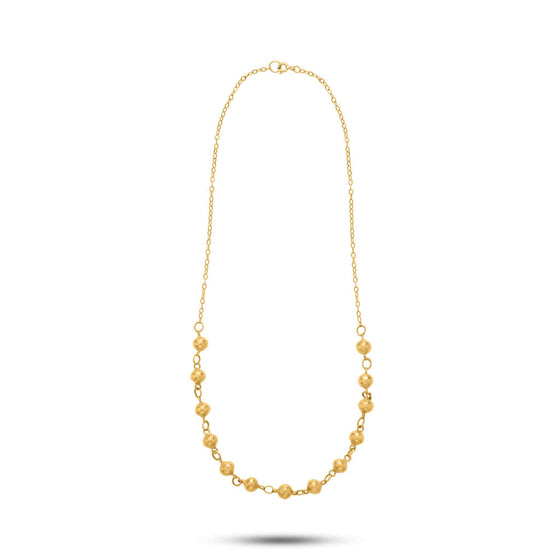 Tesoro Collection 21K Gold Ball & Chain Necklace