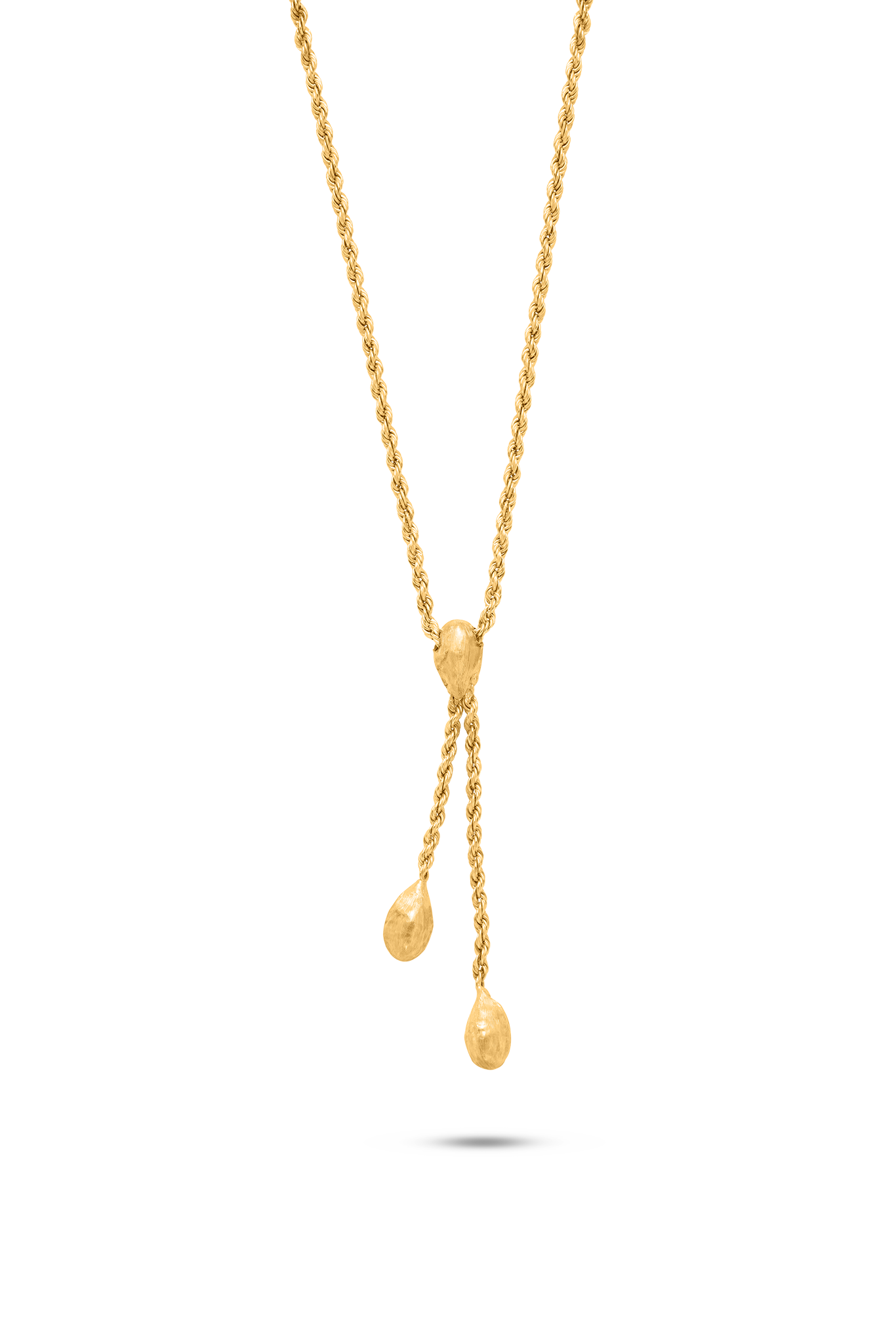 18K Gold Cardamom 3 Piece Necklace Piccola - Nado's Jewellery