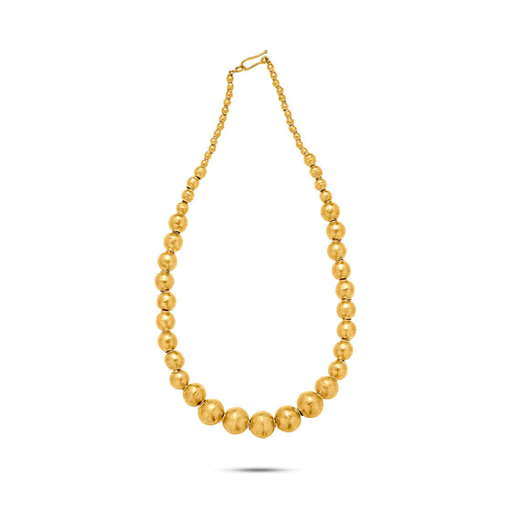 Tesoro Collection 21K Gold Media Pendenza Pearl Shaped Necklace