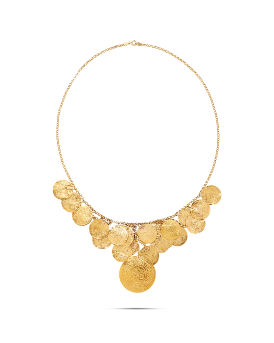 Tesoro  Collection 21K Gold Shimmy Shimmy Necklace