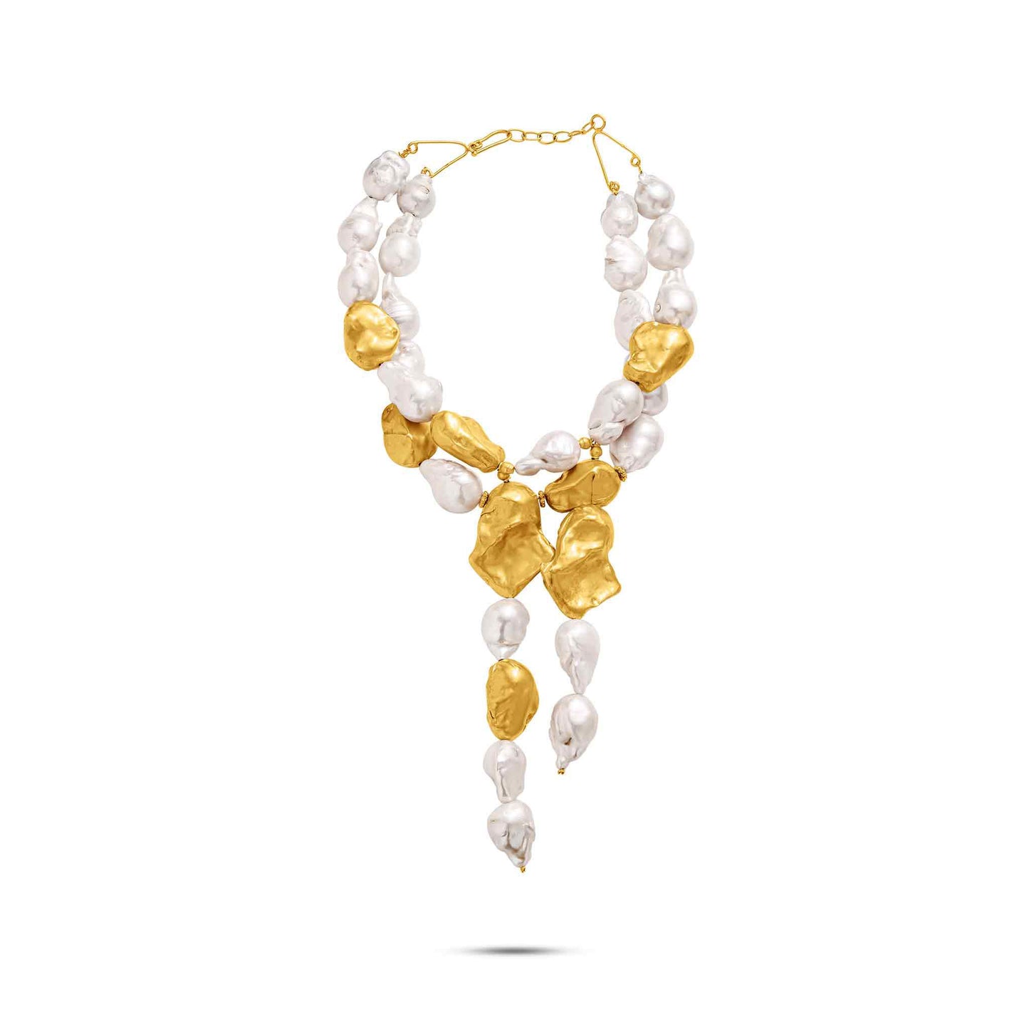 Perle Collection 21K Gold & Pearl Two-Tier Choker - Nado's Jewellery