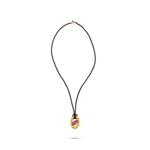  Pietre Collection 21K Gold No-Ma-Do's Amethyst Medium Link Necklace