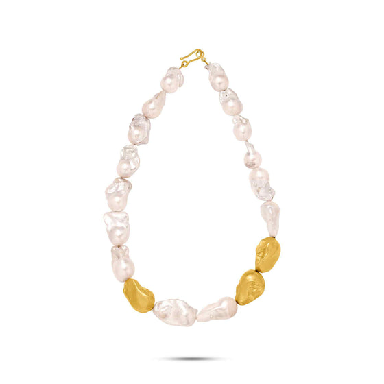 Perle Collection Baroque Pearls & 21K Gold Collier