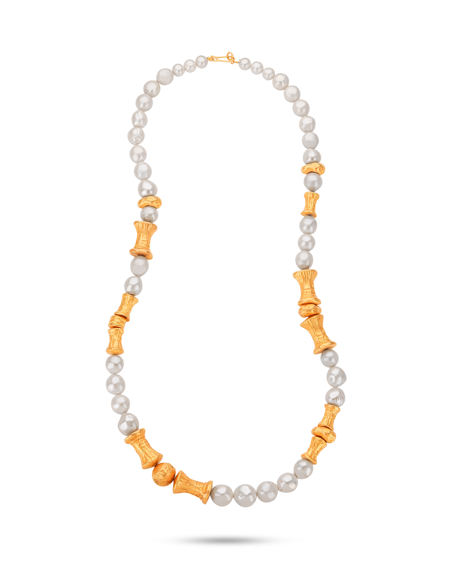 Perle Collection  21K Gold Annd Pearls Sautoir Necklace - Nado's Jewellery