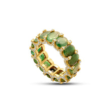  Diamanti Collection Emerald & Diamond 18K Gold Band