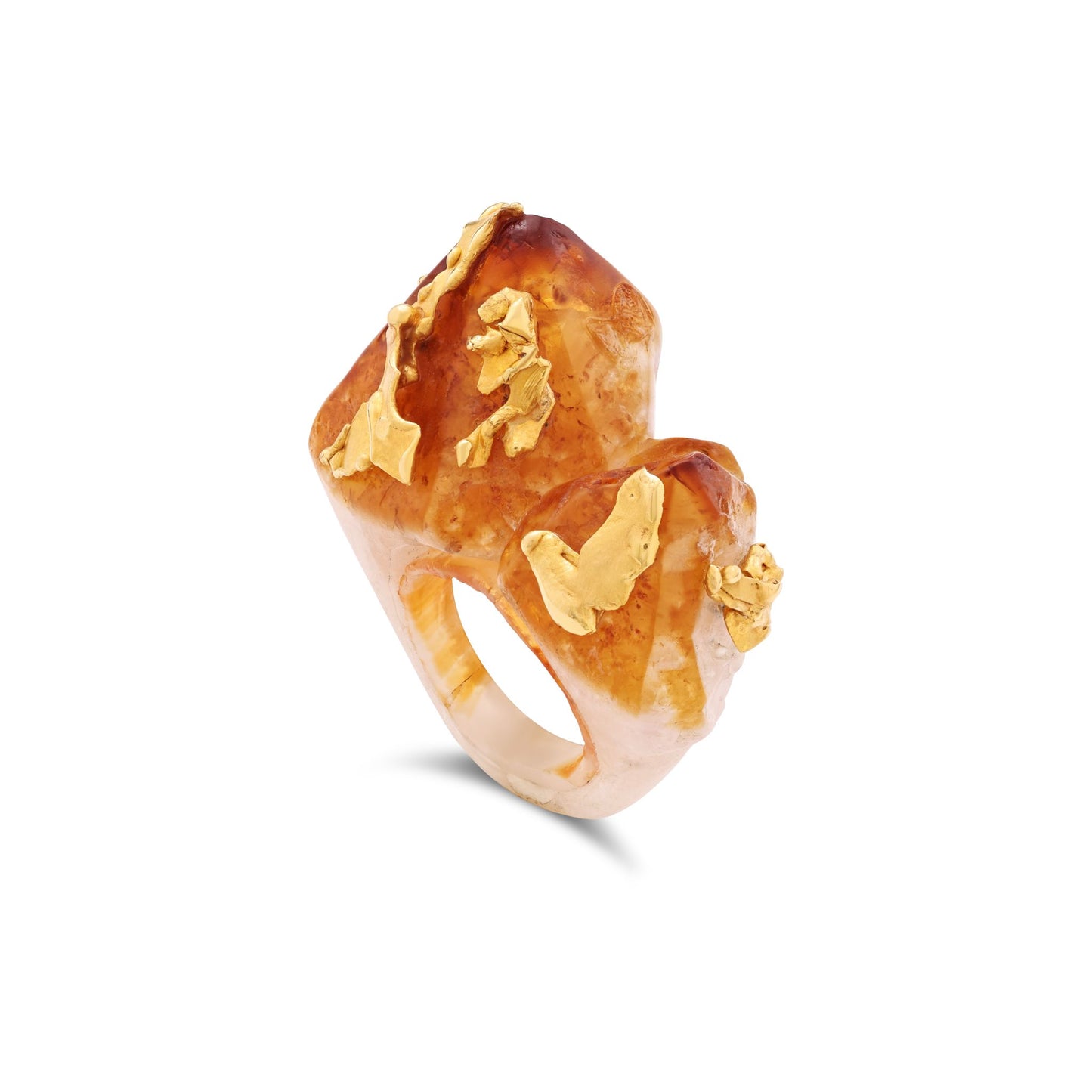Pietre Collection 21K Gold Citrine Ring - Nado's Jewellery