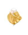 18K Gold And Pearls 
Grappolo Ring
