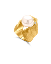 18K Gold And Pearls 
Grappolo Ring