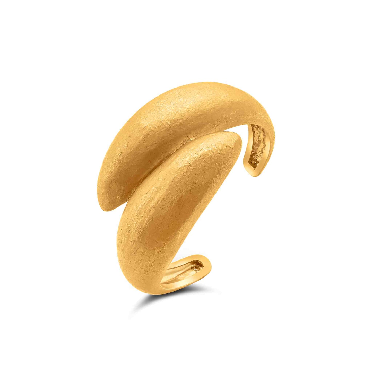 Tesoro Collection 21K Gold Two-Wave Cuff - Nado's Jewellery