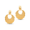 Tesoro Collection 21K Gold Smooth Doorknocker Earrings