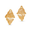 Tesoro Collection 21K Gold Double Triangle Abstract Earrings