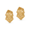 Tesoro Collection 21K Gold Double Honeycomb Earrings