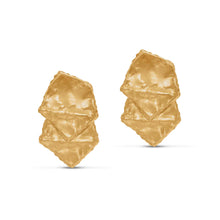  Tesoro Collection 21K Gold Double Honeycomb Earrings