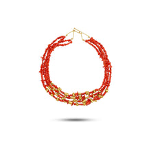  Pietre Collection Coral & 21K Gold Multi-Strand Collier