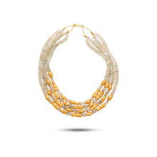  Pietre Collection 21K Gold & Aquamarine Multi-Tier Necklace