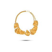  Tesoro Collection 21K Gold Ginko Leaves Necklace