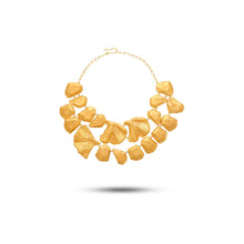  Tesoro Collection 21K Gold Two-Tier Ginko Leaves Necklace