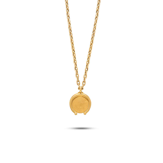 Tesoro Collection 21K Gold Horn Coin Pendant