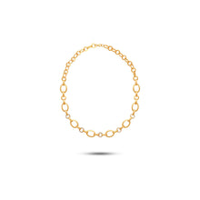  Diamanti Collection 18K Gold Cable Link Necklace w. Diamonds