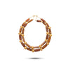 Pietre Collection 21K Gold Amber Two-Tier Collier